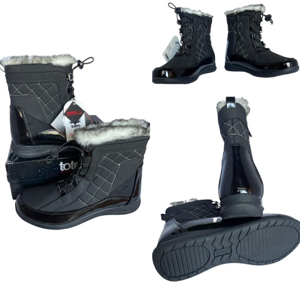 💎✨CLEARANCE SALE✨💎NIB TOTES LISA Black Women's BOOTS size 6